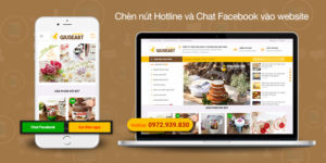 Chèn nút hotline và chat facebook vào website